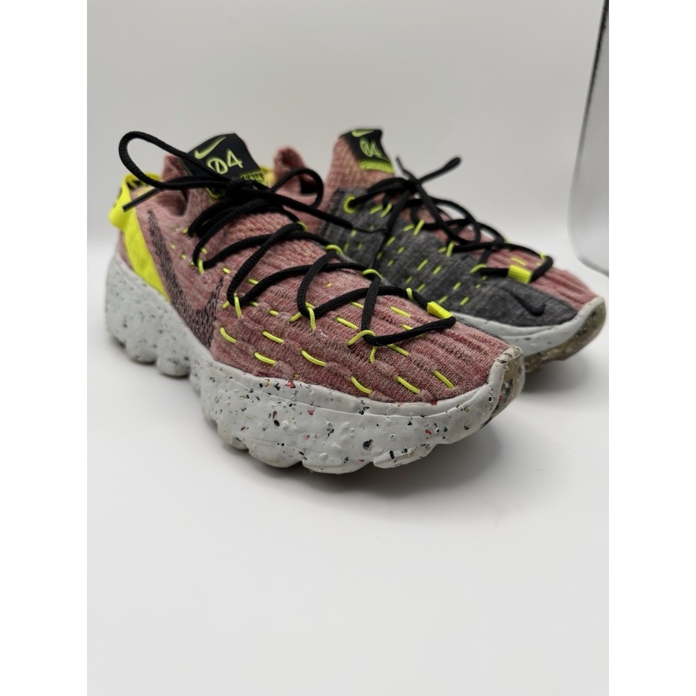 Nike Space Hippie 04 Lemon Venom Womens Size 6 Pink Volt Running Shoes
